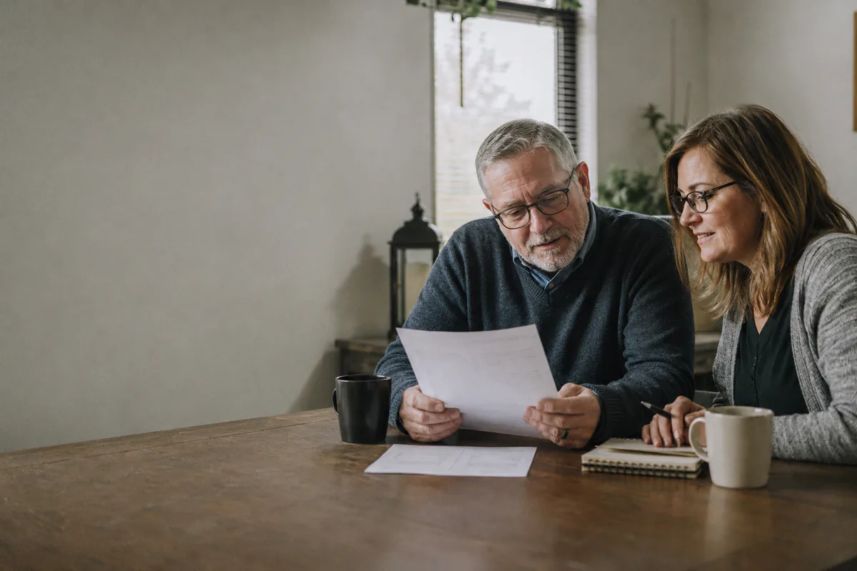 Two church leaders reviewing a ministry budget together